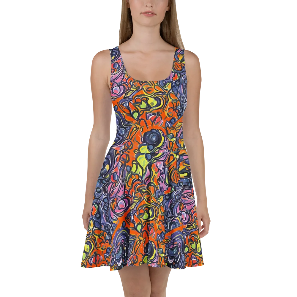 Molten Pop on Skater Dress — Front