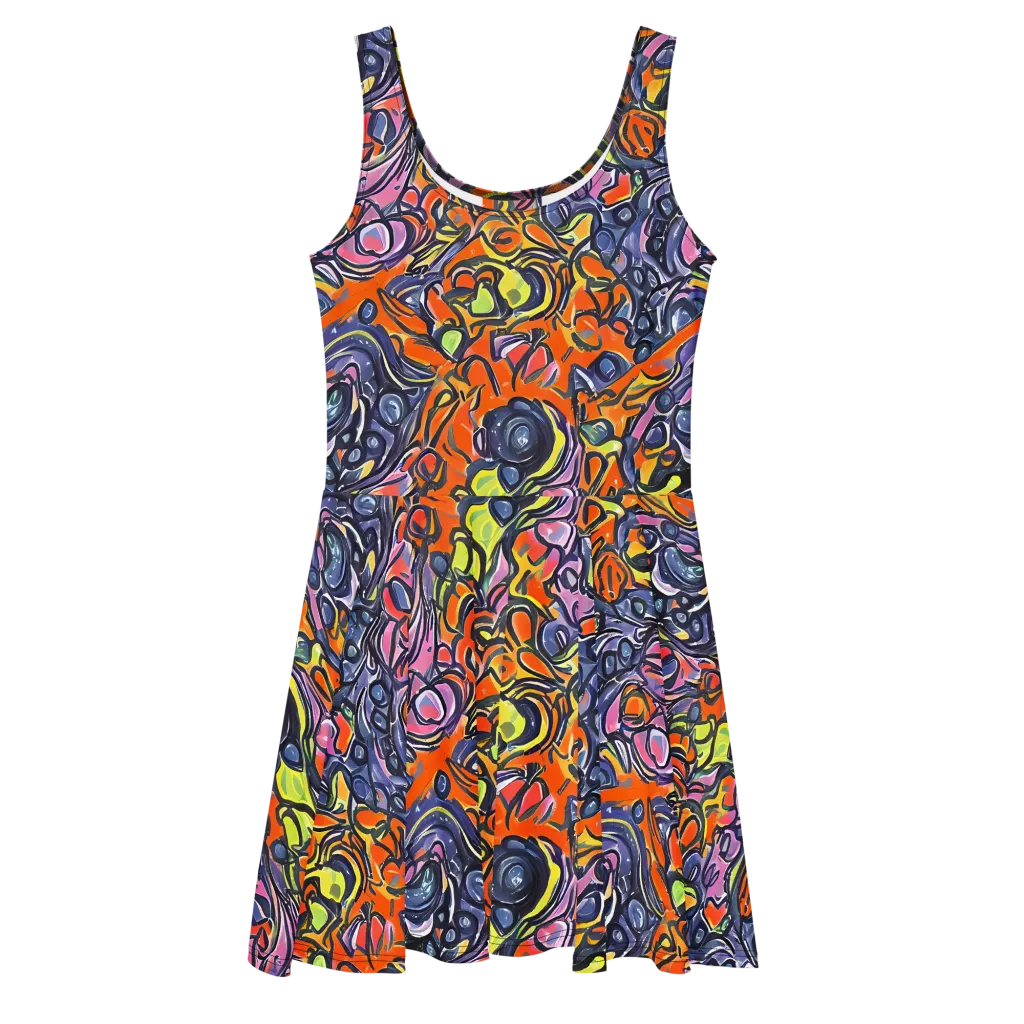 Molten Pop on Skater Dress — Front