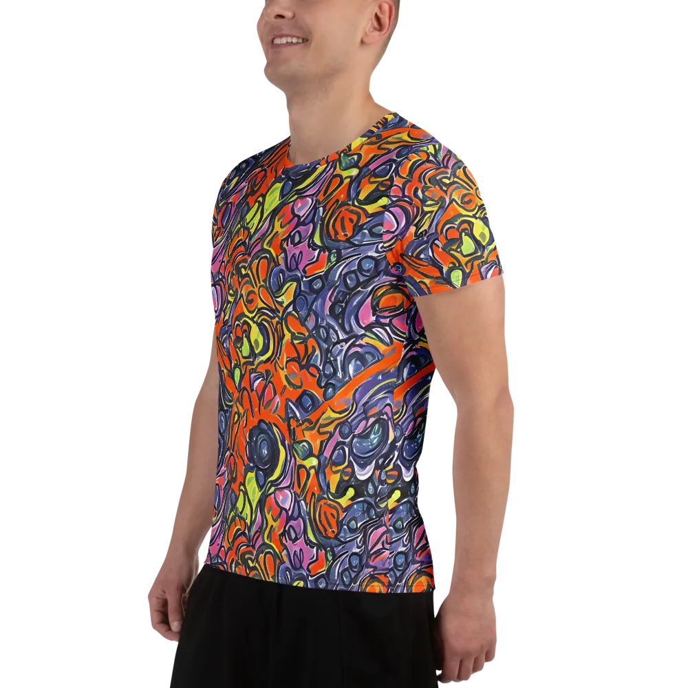Molten Pop on Men's Athletic T-Shirt — Left