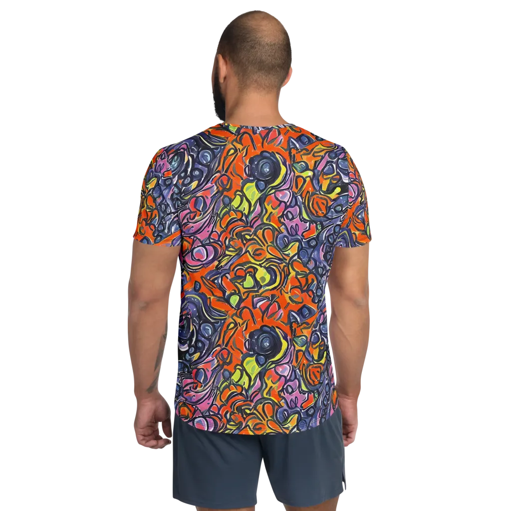 Molten Pop on Men's Athletic T-Shirt — Back