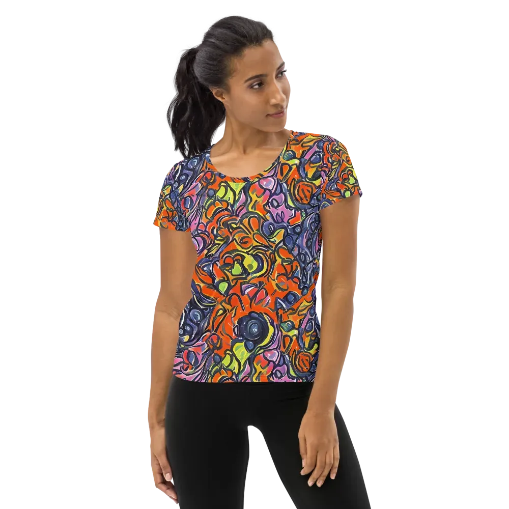 Molten Pop on Women's Athletic T-Shirt — Front