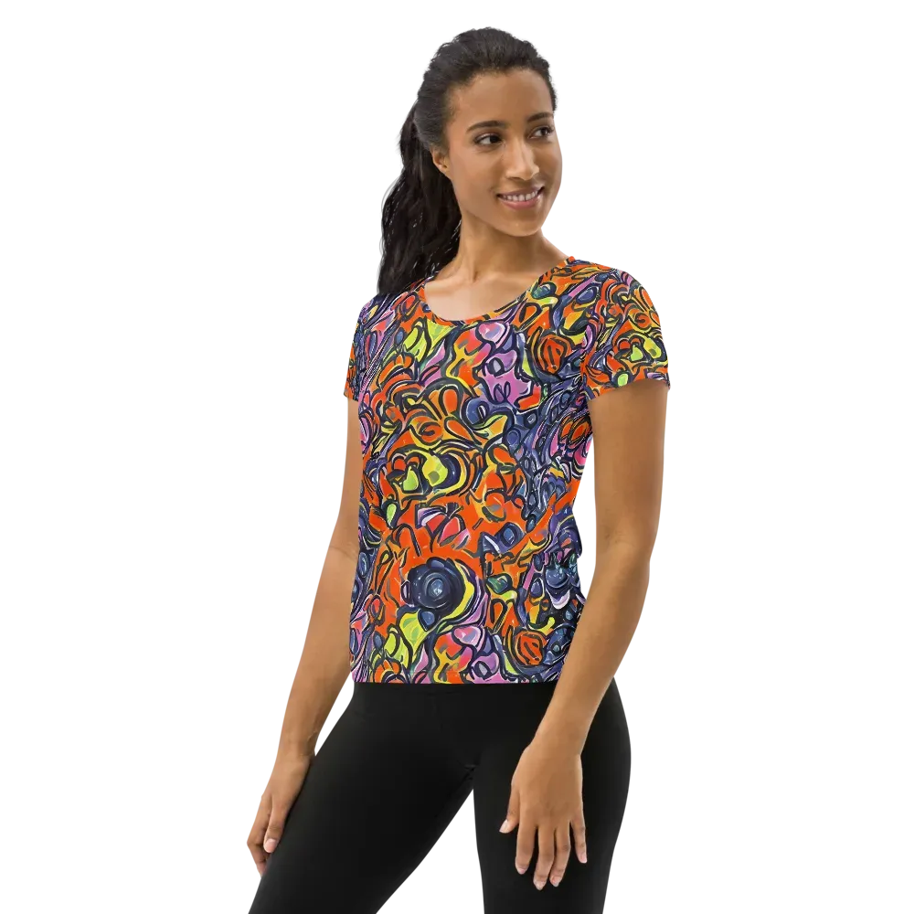 Molten Pop on Women's Athletic T-Shirt — Left
