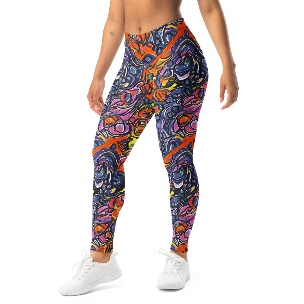 Molten Pop on Leggings — Left Front