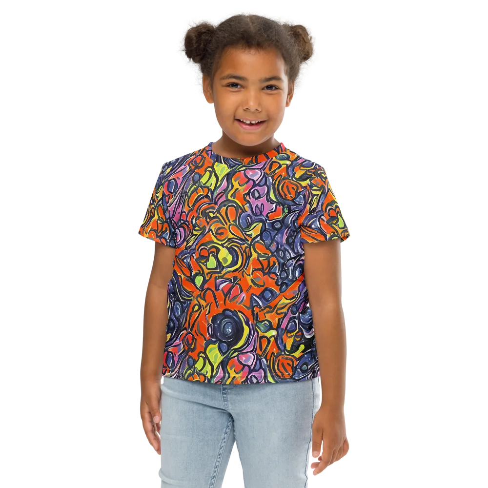 Molten Pop on Kids Crew Neck T-Shirt — Front