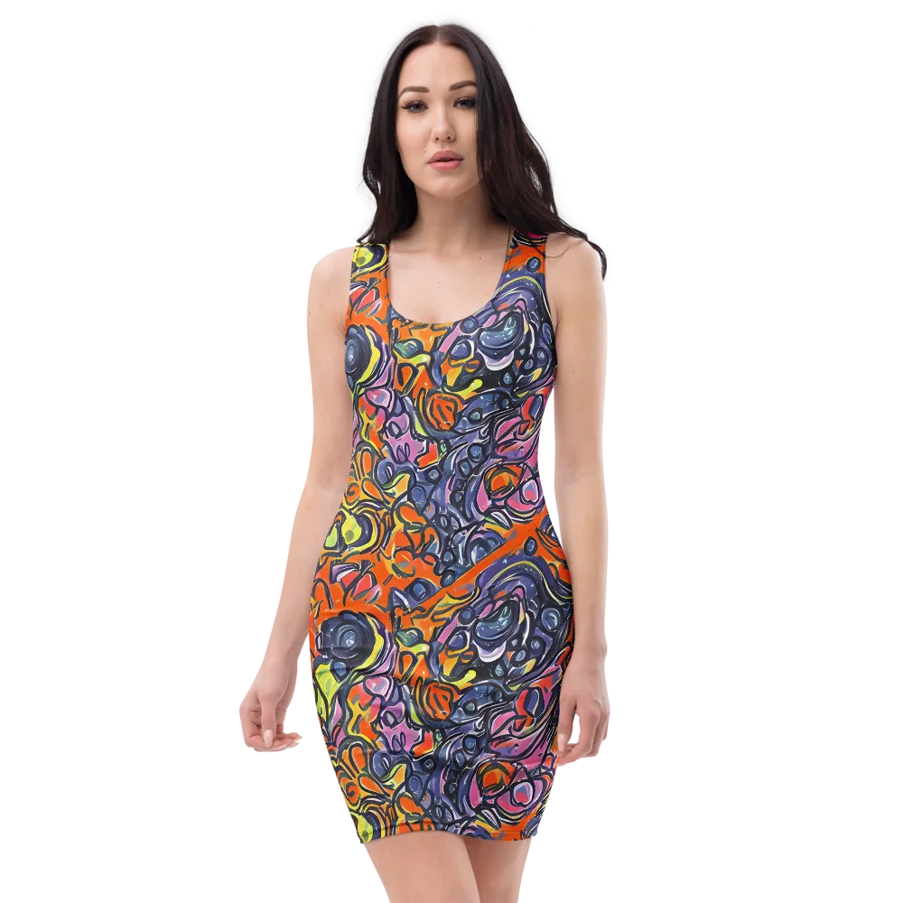 Molten Pop on Bodycon Dress — Front