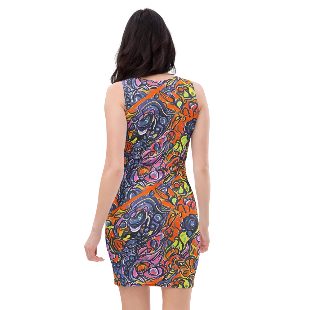Molten Pop on Bodycon Dress — Back