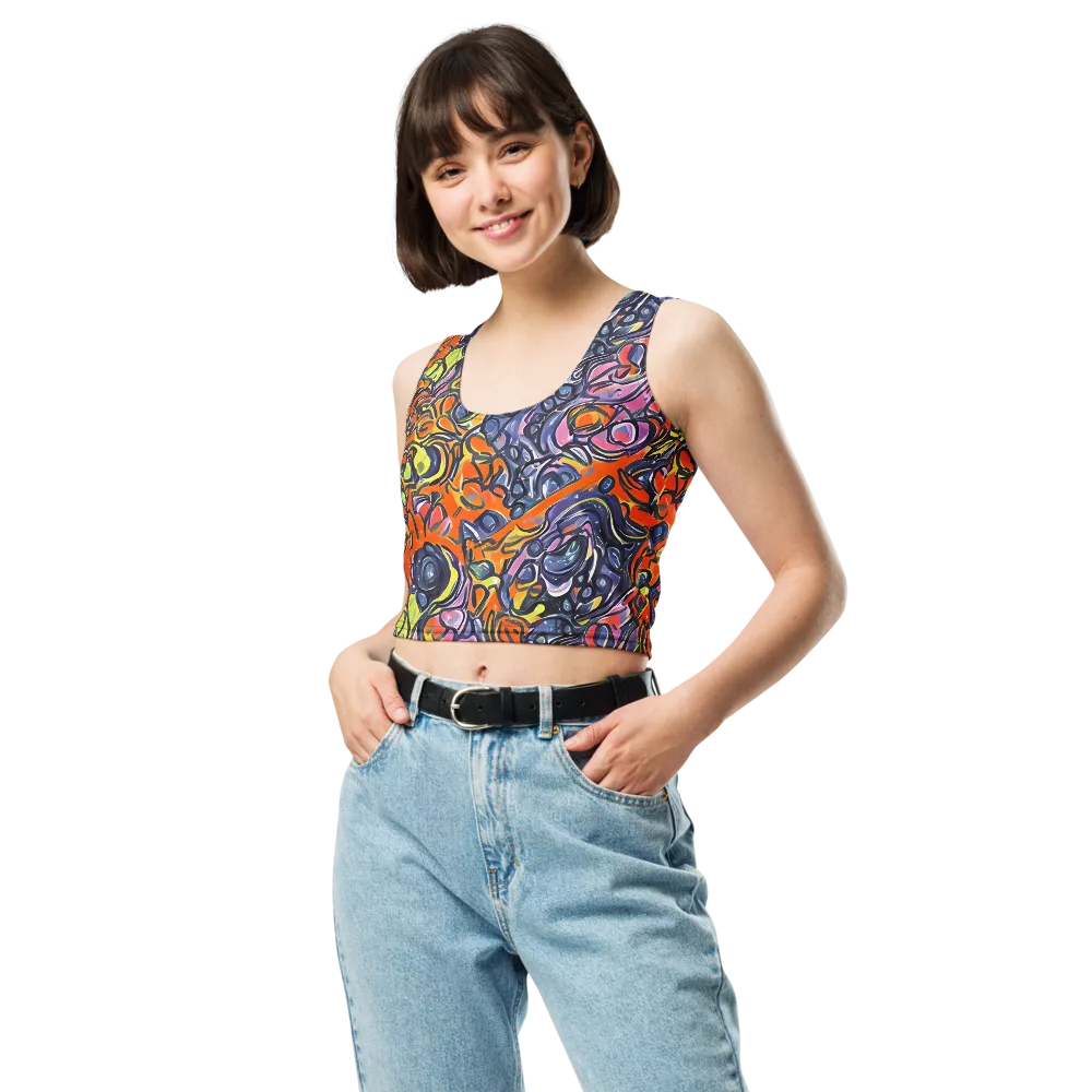 Molten Pop on Crop Top — Front