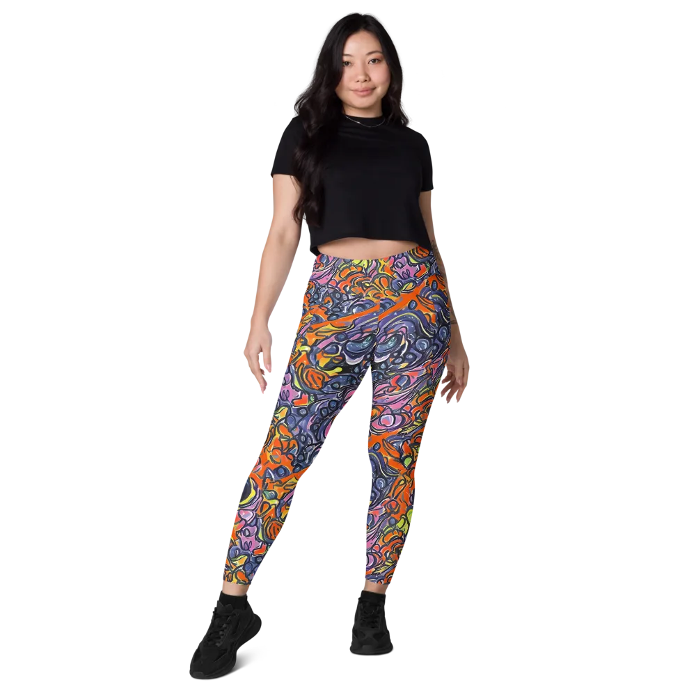 Molten Pop on Leggings with Pockets — Front
