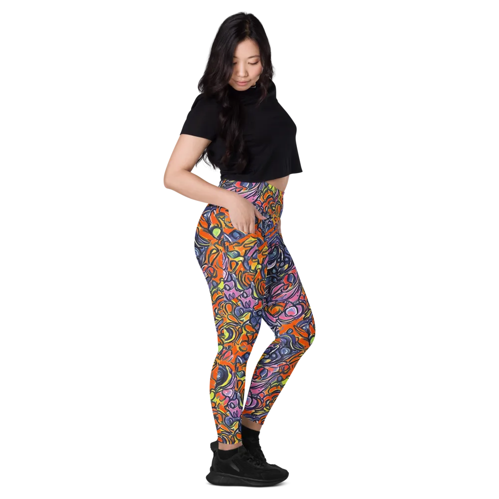 Molten Pop on Leggings with Pockets — Right