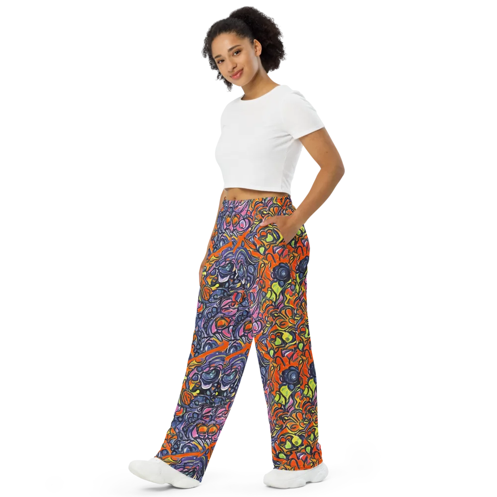 Molten Pop on Wide-Leg Pants — Left Front