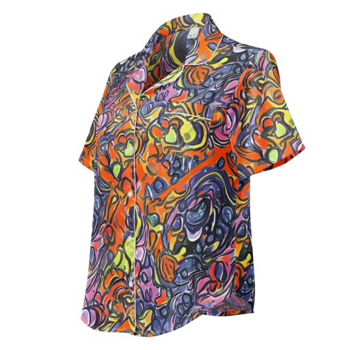 Molten Pop on a Women's Short Sleeve Pajama Top