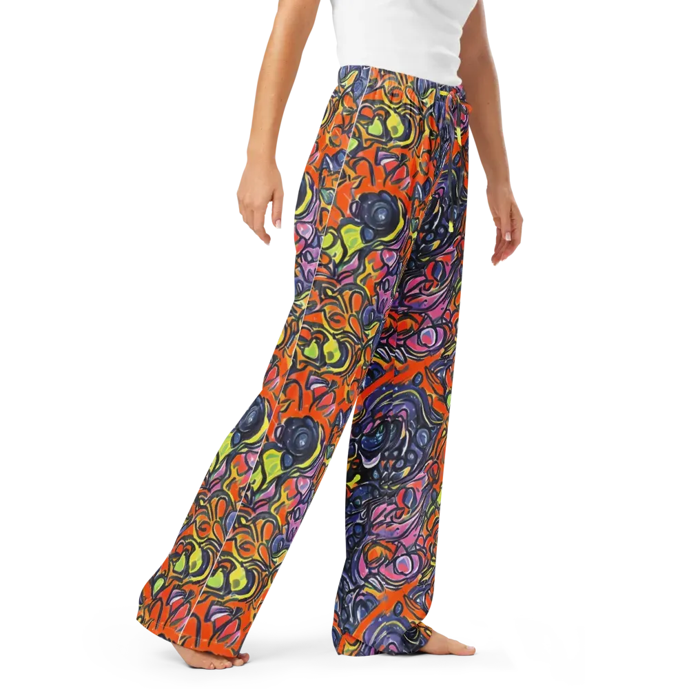 Molten Pop on Women's Pajama Pants — Right Front