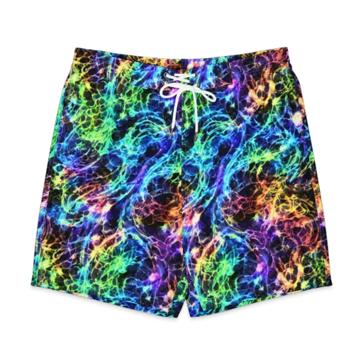 Kaleidoscope Storm on a Men's Board Shorts