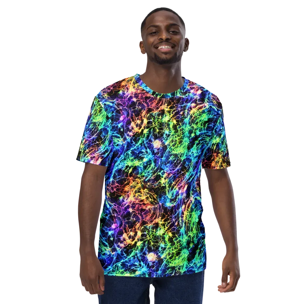 Kaleidoscope Storm on Men's Crew Neck T-Shirt — Front