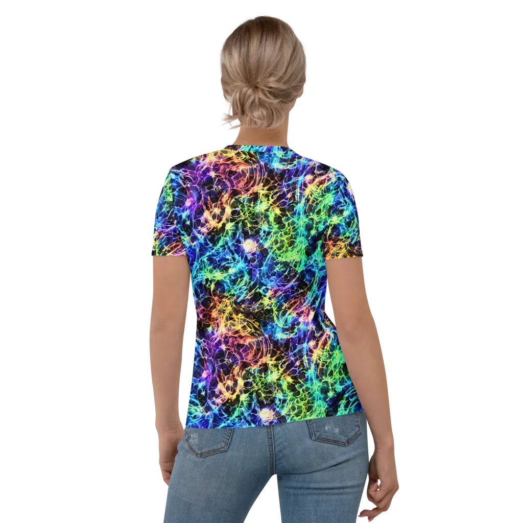 Kaleidoscope Storm on Women's Crew Neck T-Shirt — Back