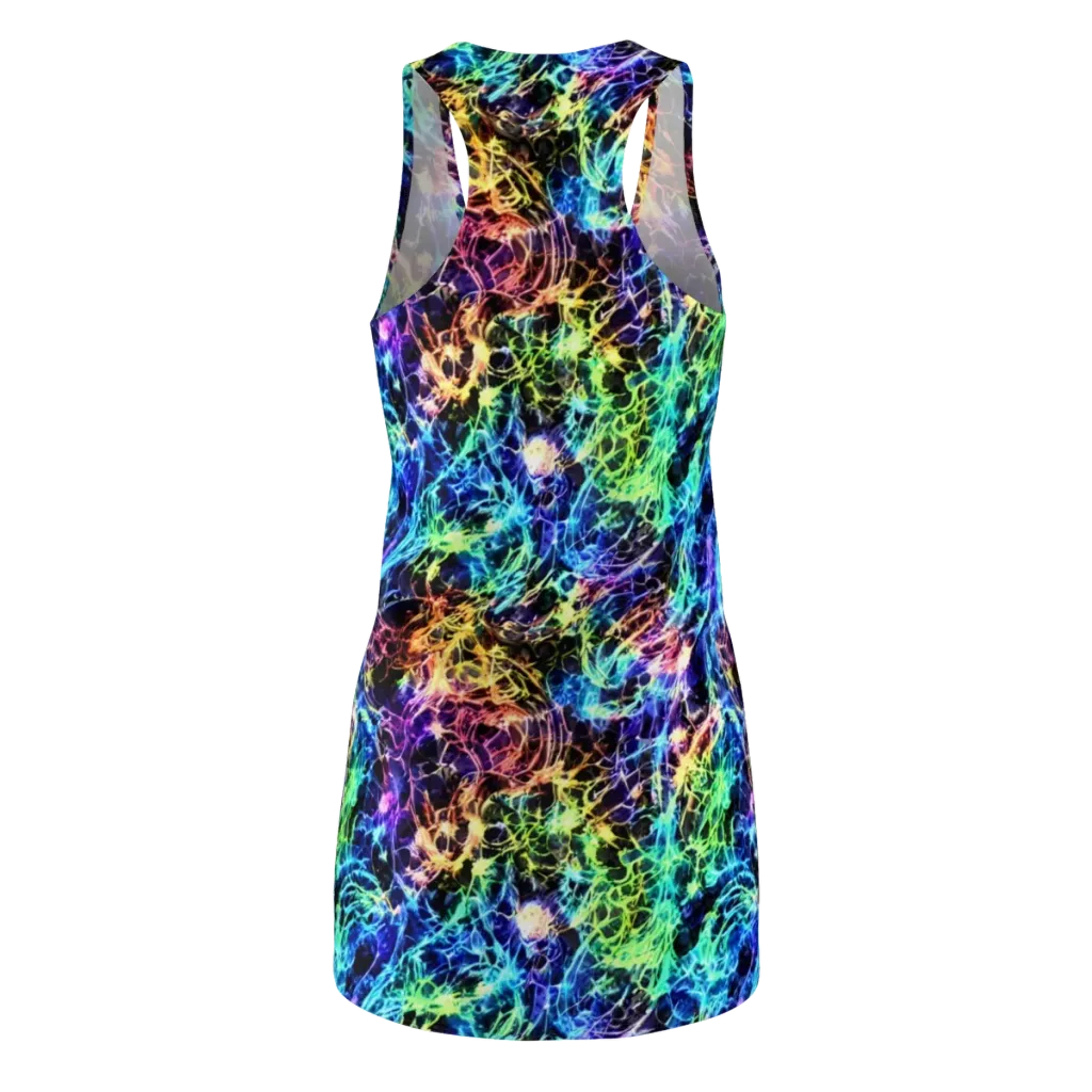 Kaleidoscope Storm on Racerback Dress — Back