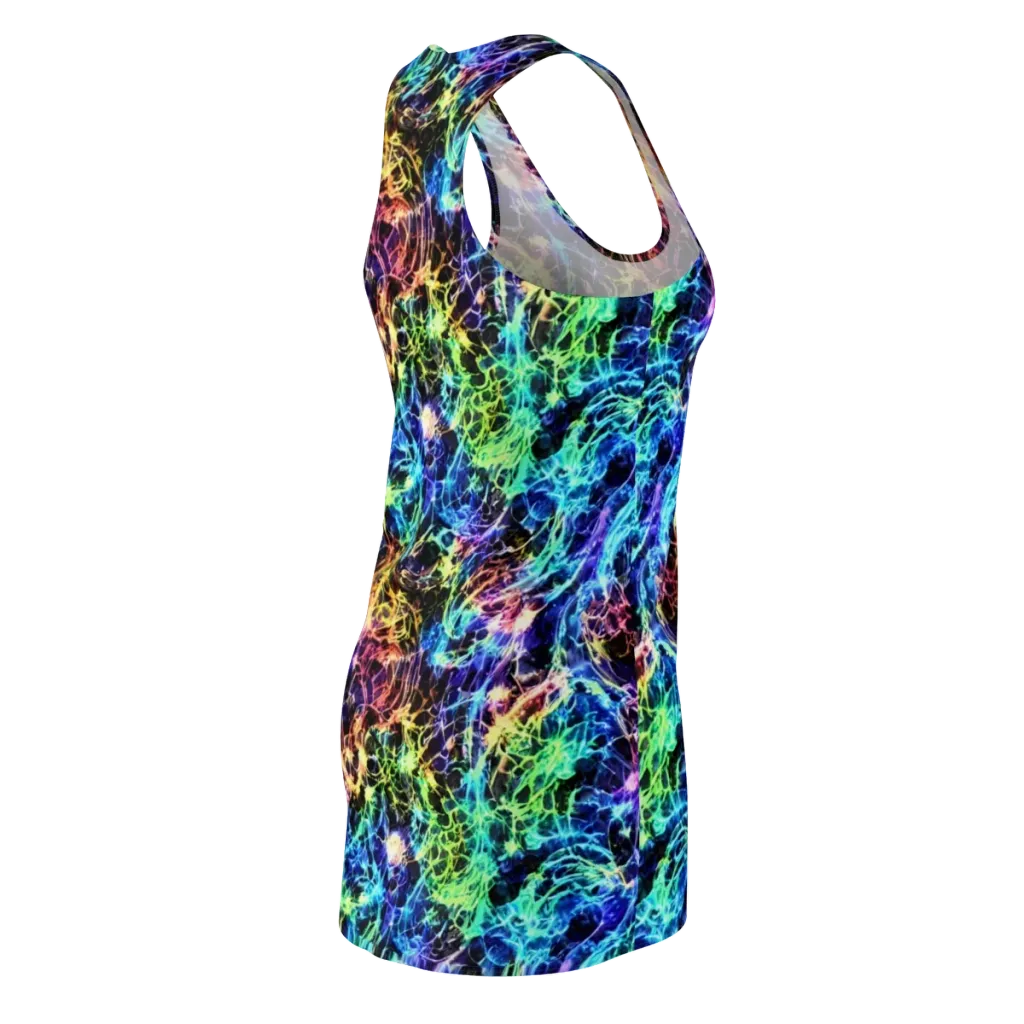 Kaleidoscope Storm on Racerback Dress — Back Side