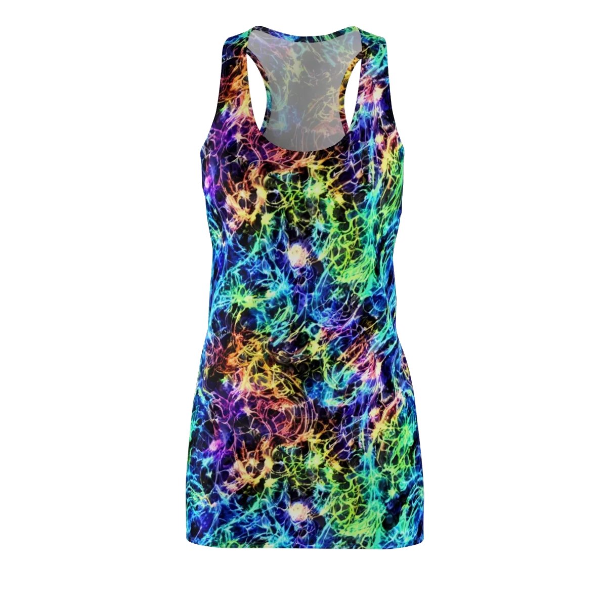 Kaleidoscope Storm on Racerback Dress — Front