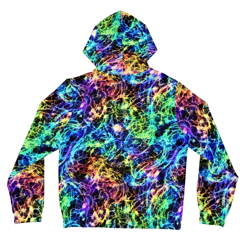 Kaleidoscope Storm on Women's Full-Zip Hoodie — Back