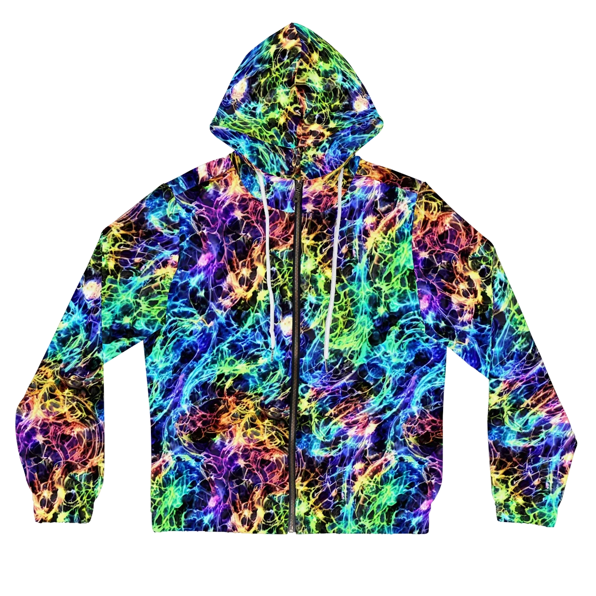 Kaleidoscope Storm on Women's Full-Zip Hoodie — Front