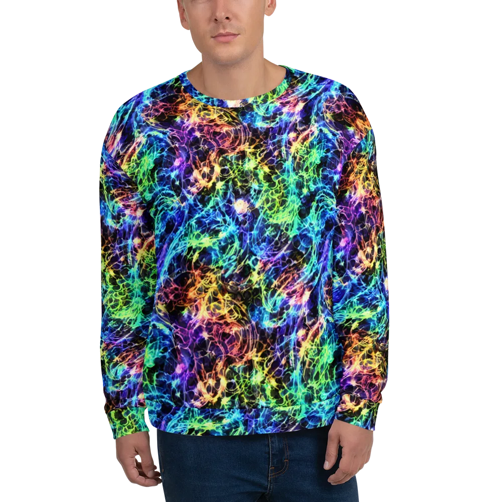 Kaleidoscope Storm on Sweatshirt — Front