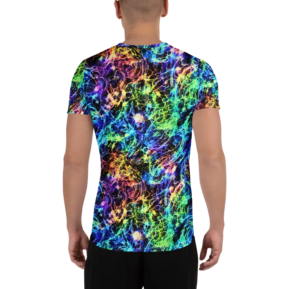 Kaleidoscope Storm on Men's Athletic T-Shirt — Back