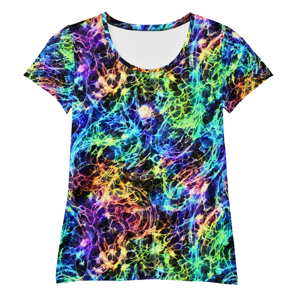 Kaleidoscope Storm on Women's Athletic T-Shirt — Front