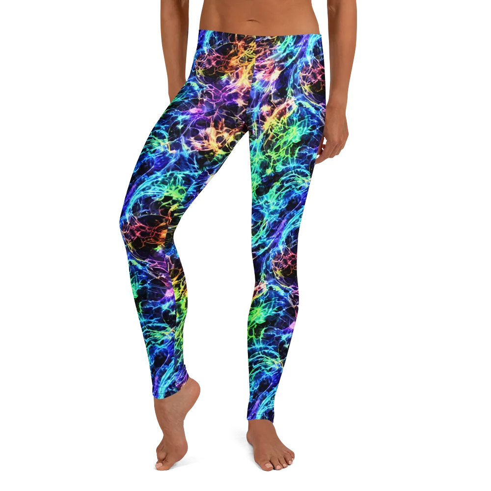 Kaleidoscope Storm on Leggings — Front