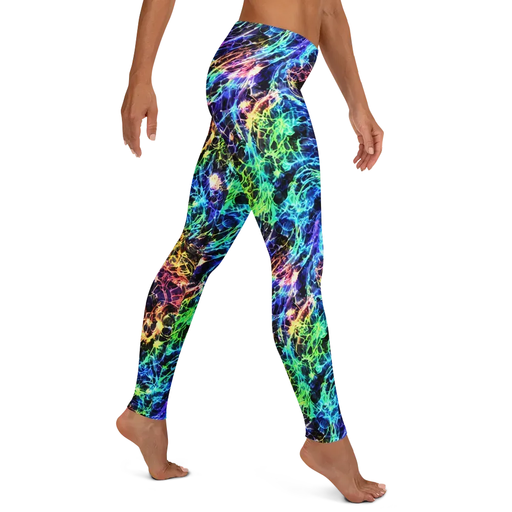 Kaleidoscope Storm on Leggings — Right