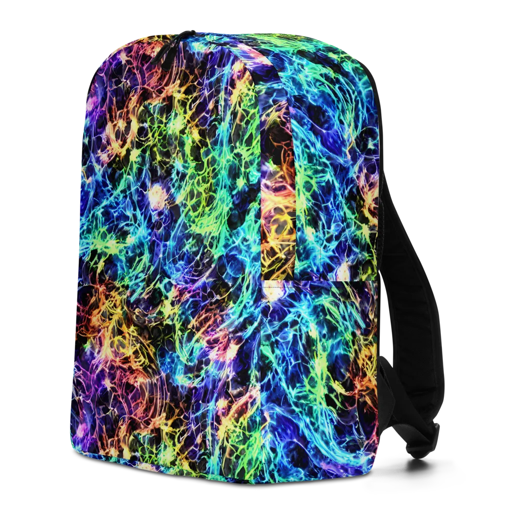Kaleidoscope Storm on Minimalist Backpack — Left