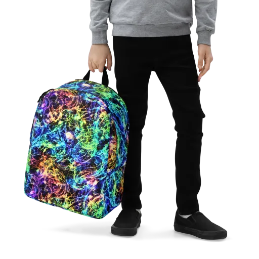 Kaleidoscope Storm on a Minimalist Backpack