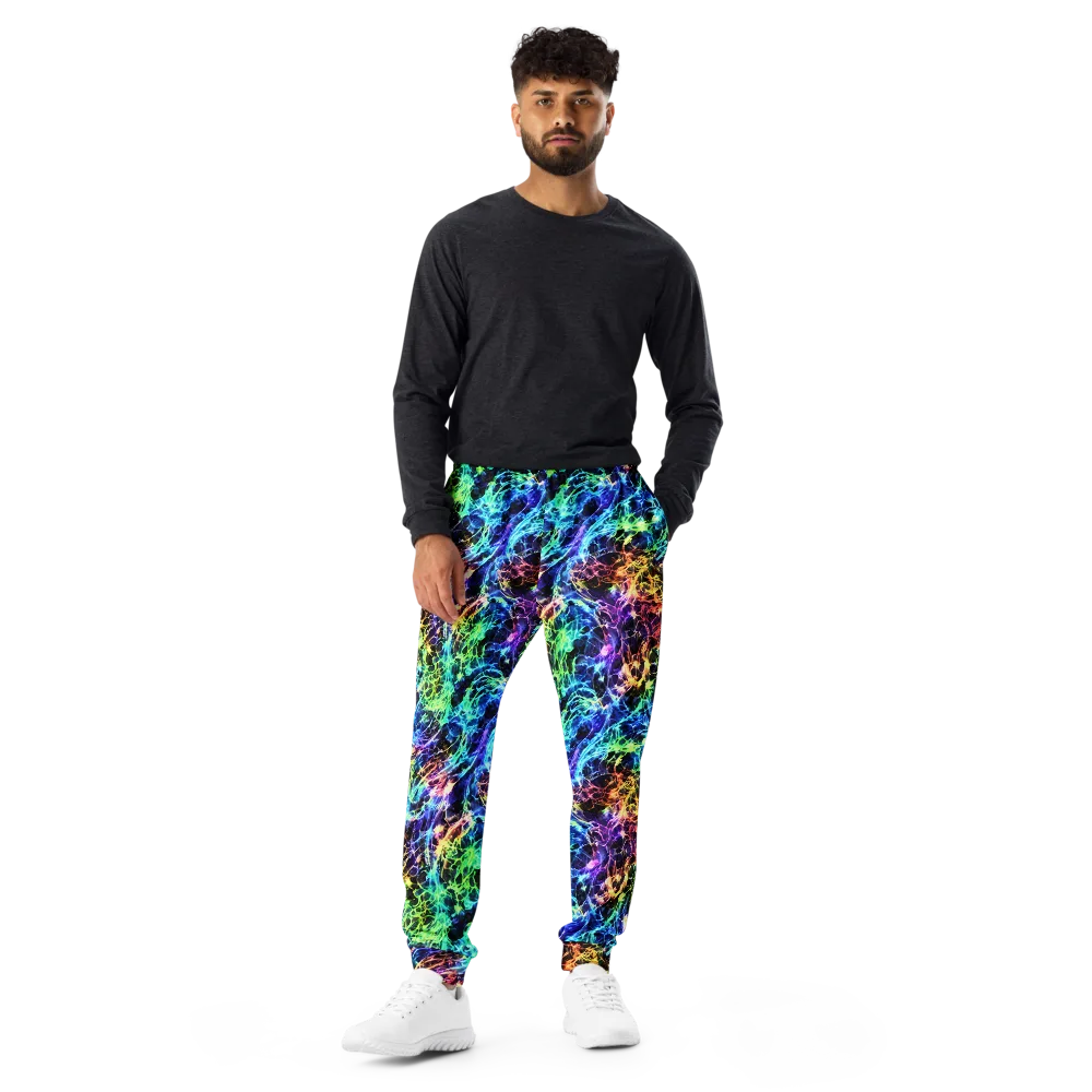 Kaleidoscope Storm on Men's Joggers — Front