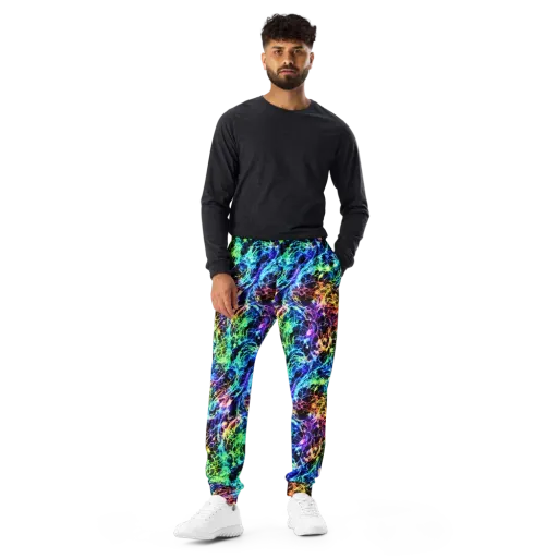 Kaleidoscope Storm on a Men's Joggers