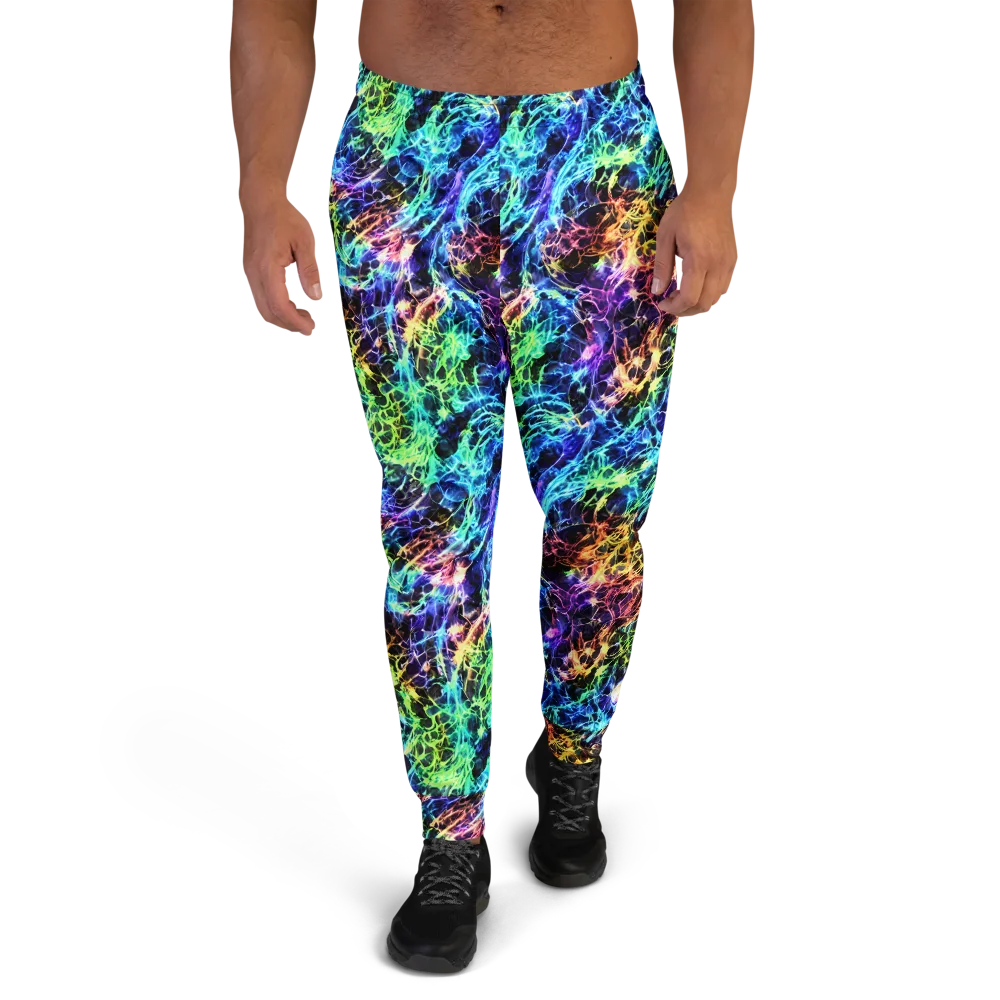 Kaleidoscope Storm on Men's Joggers — Front