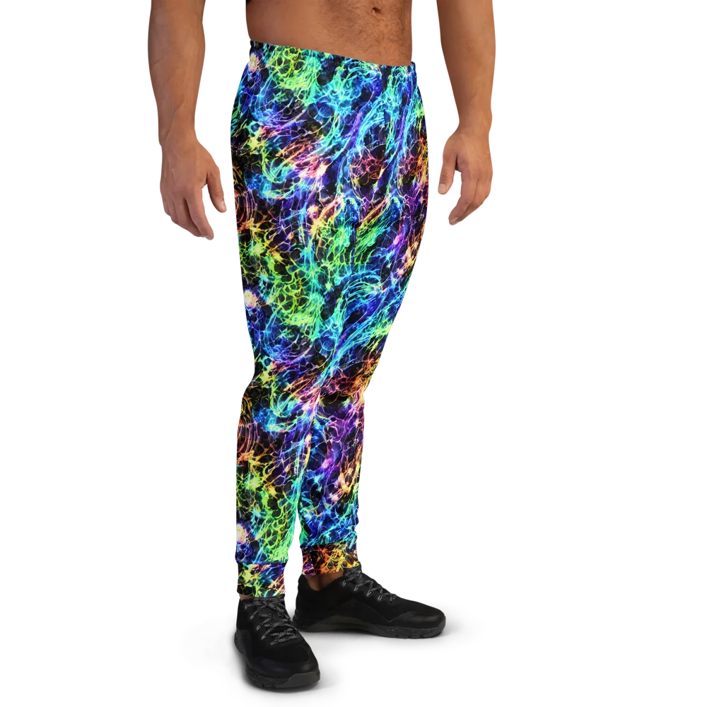 Kaleidoscope Storm on Men's Joggers — Right
