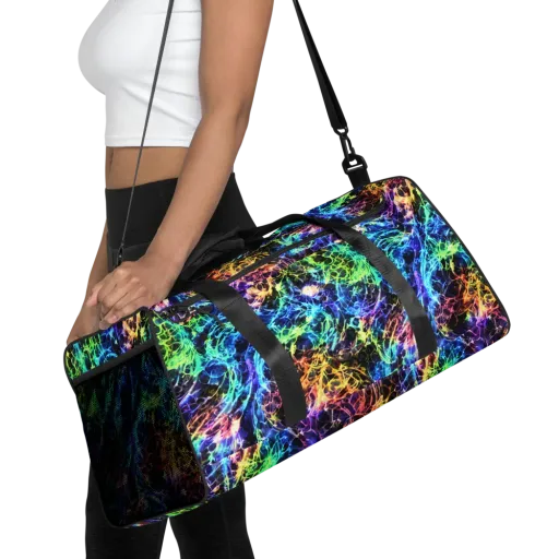 Kaleidoscope Storm on a Duffle Bag