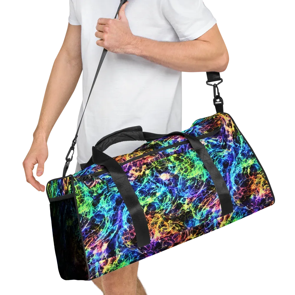 Kaleidoscope Storm on Duffle Bag — Right Front