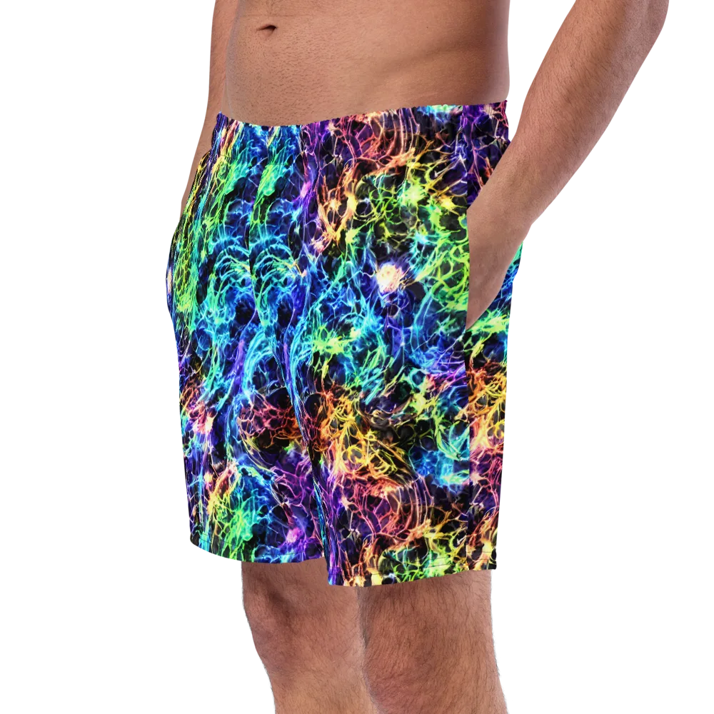 Kaleidoscope Storm on Swim Trunks — Left Front
