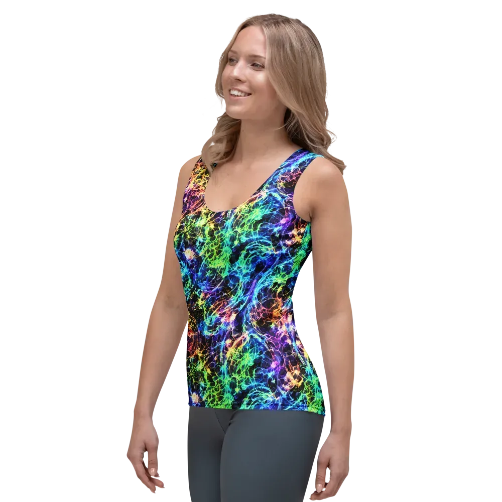 Kaleidoscope Storm on Women's Tank Top — Left Front