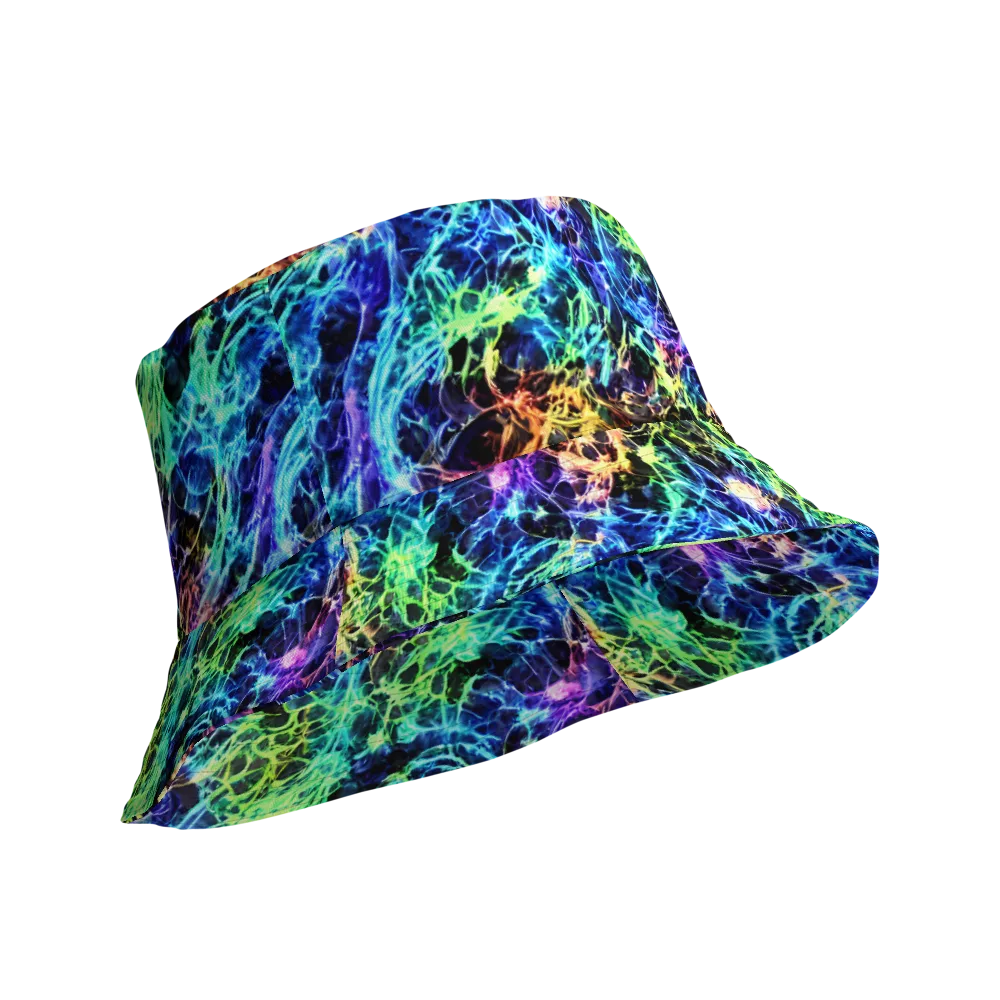Kaleidoscope Storm on Reversible Bucket Hat — Product details Outside