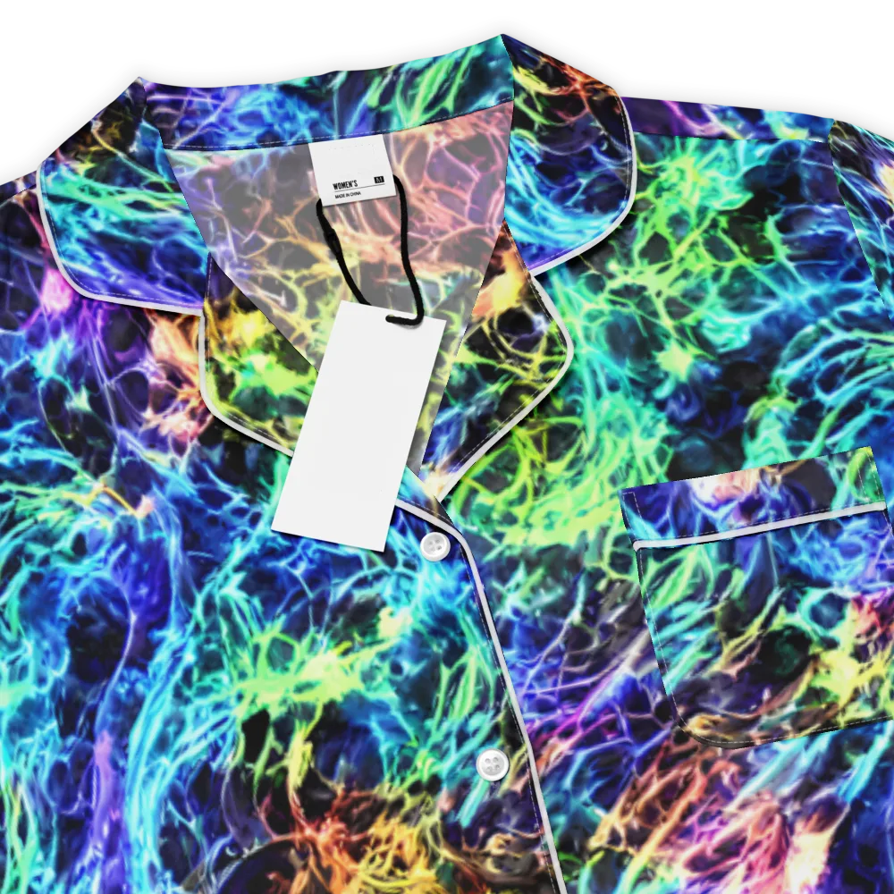Kaleidoscope Storm on Women's Short Sleeve Pajama Top — Product details