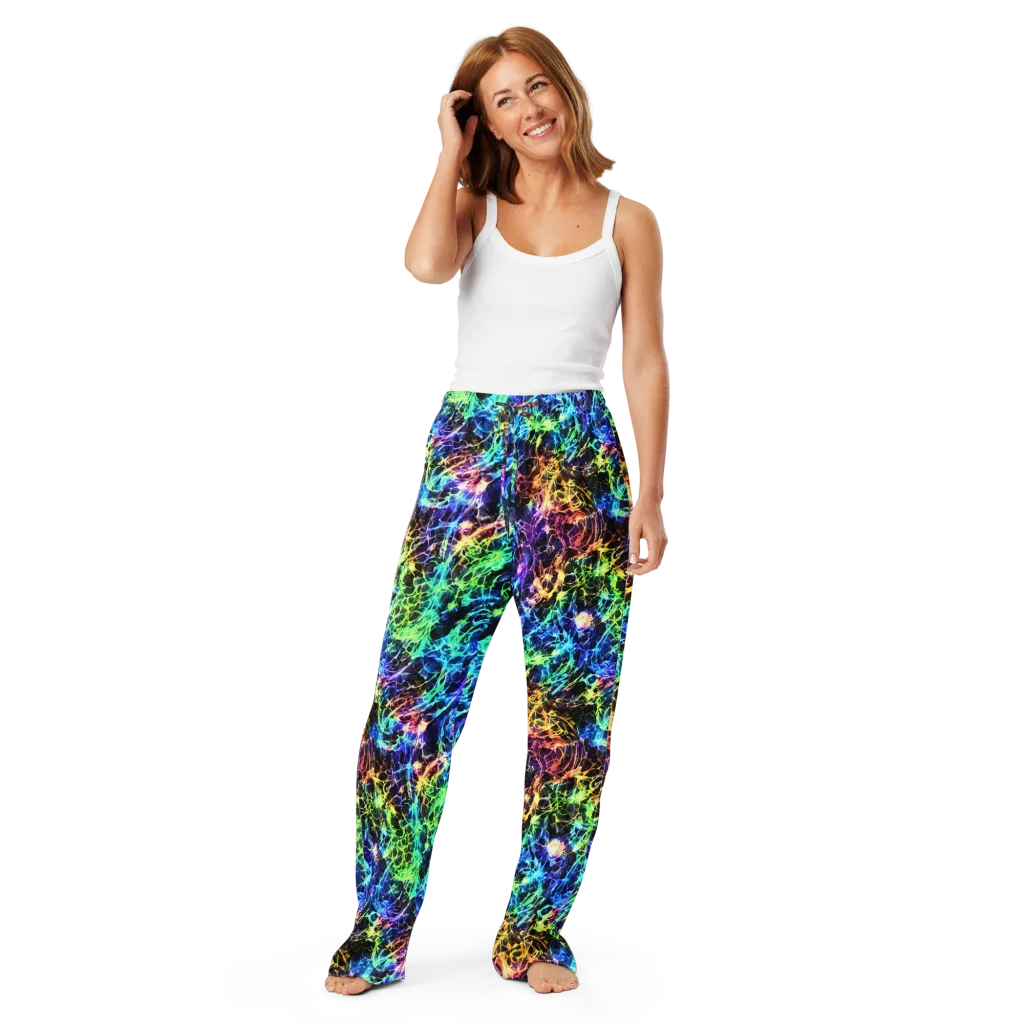 Kaleidoscope Storm on Women's Pajama Pants — Front