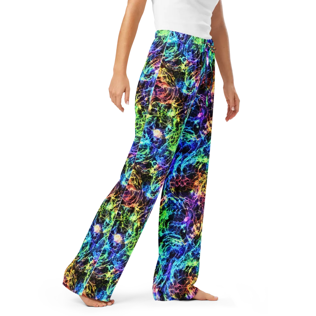 Kaleidoscope Storm on Women's Pajama Pants — Right Front