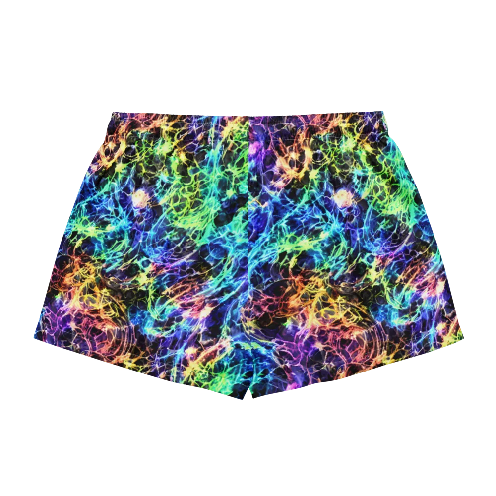 Kaleidoscope Storm on Women's Pajama Shorts — Back