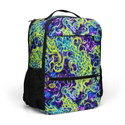 Ultraviolet Maze on a Utility Backpack