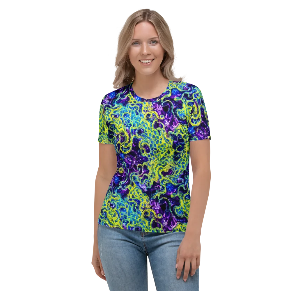 Ultraviolet Maze on Women's Crew Neck T-Shirt — Front