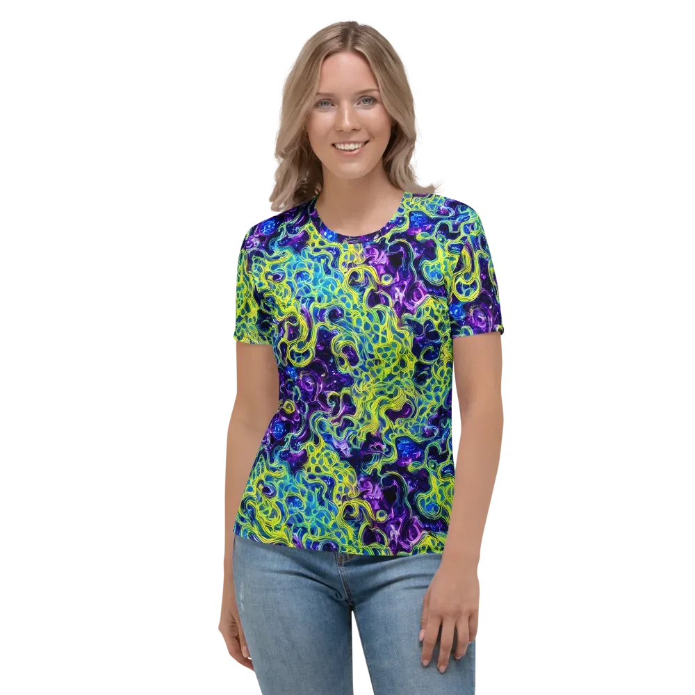 Ultraviolet Maze on Women's Crew Neck T-Shirt — Front