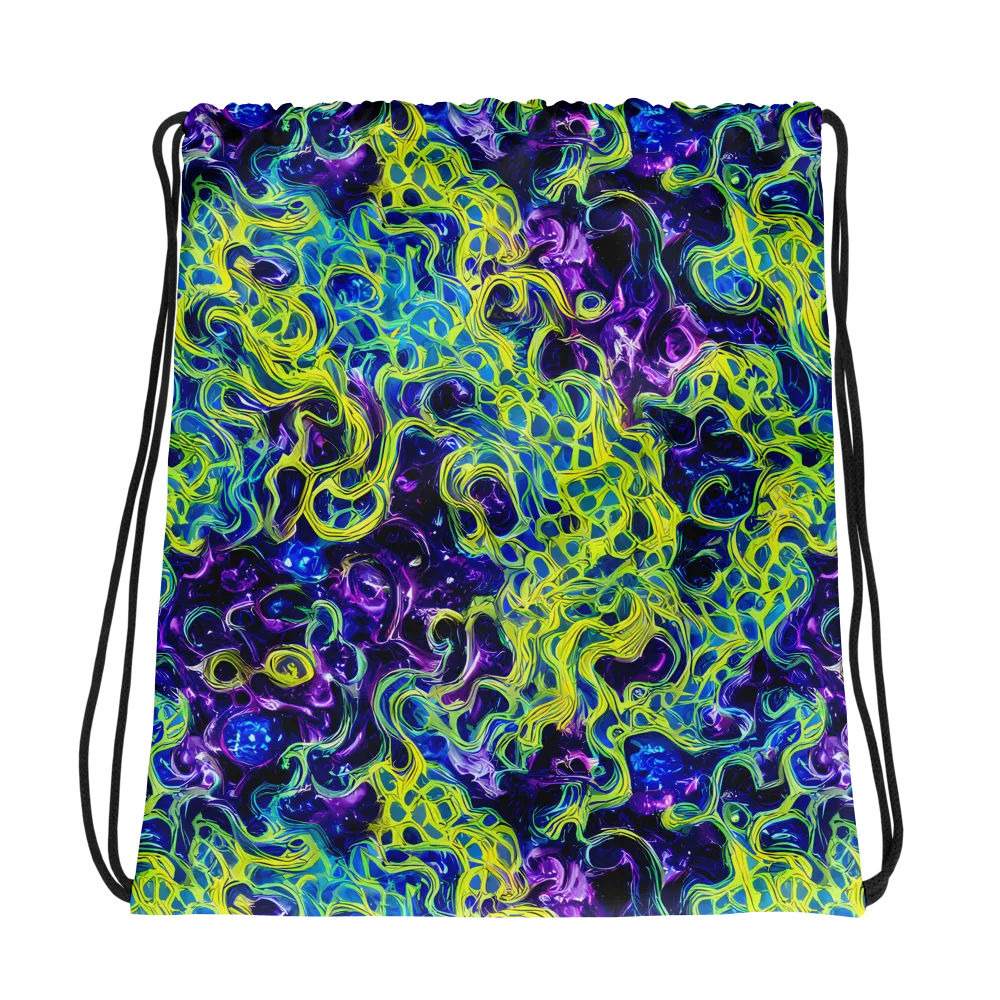 Ultraviolet Maze on Drawstring Bag — Photo