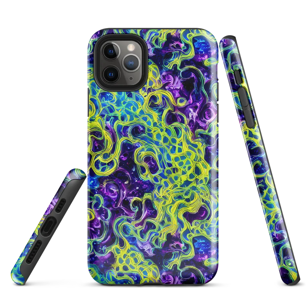 Ultraviolet Maze on Tough Case for iPhone® — Front