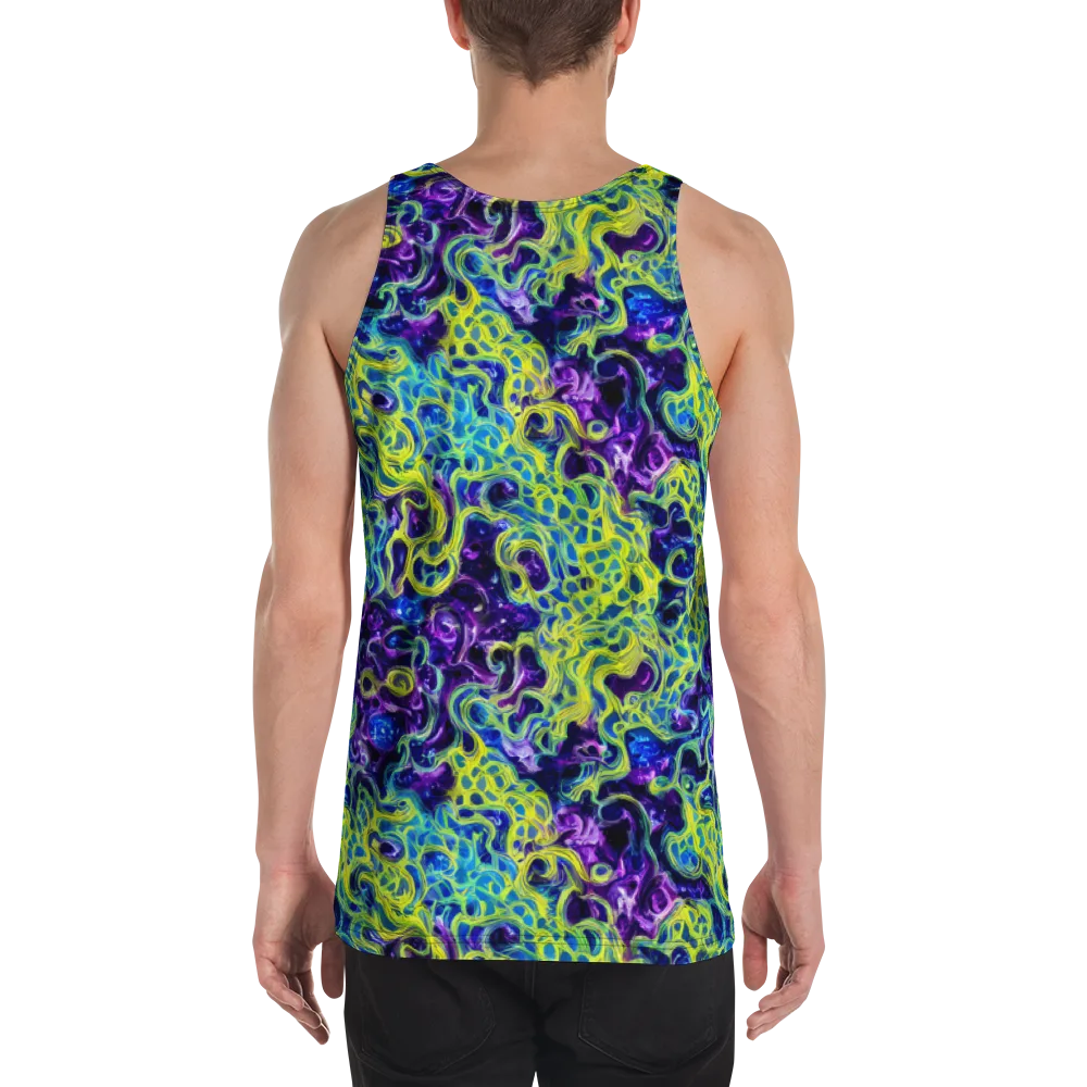 Ultraviolet Maze on Men's Tank Top — Back